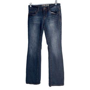 SO BOOT CUT STYLE WOMENS SIZE 7 DARK WASH DENIM JEANS